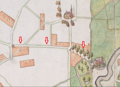 De Kapelstraat in 1596-98.