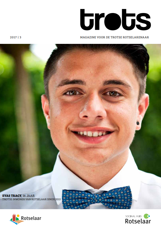 Cover van trots met Eyas Tracy, inwoner sinds 2015.