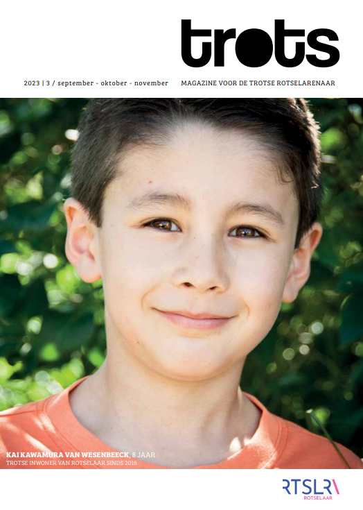 Cover van trots met Kai Kawamura Van Wezenbeeck, inwoner sinds 2016.