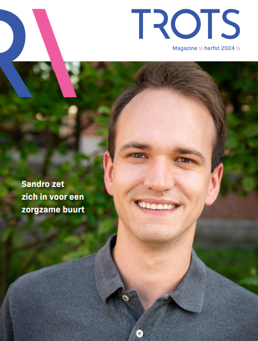 Cover van trots herfst 2024, met Sandro.