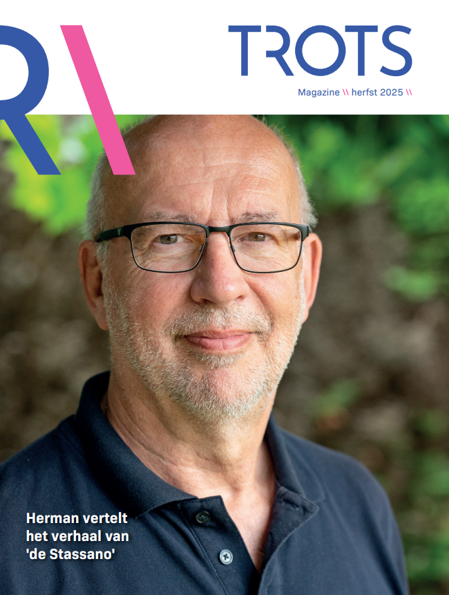 Cover van trots herfst 2025, met Herman.