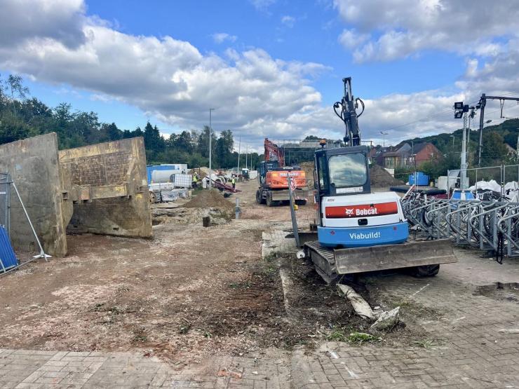 Vernieuwingswerken in de Bessenlaan.