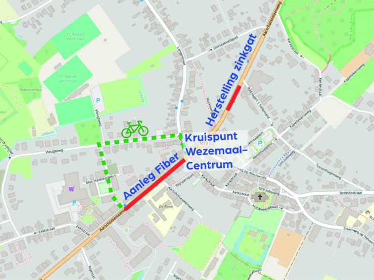 Vernieuwing verkeerslichten Wezemaal-Centrum