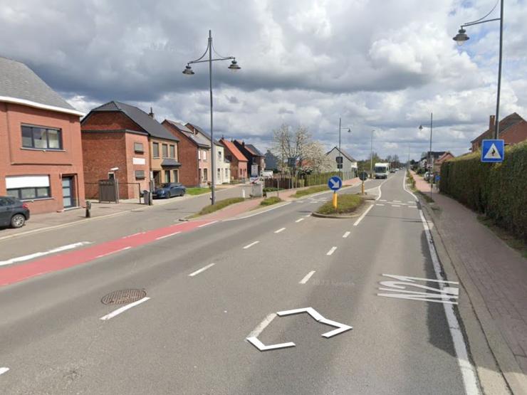 Werchtersesteenweg in Haacht.