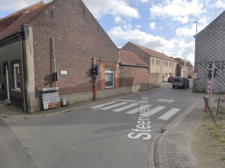 Kruispunt Steenweg op Nieuwrode en Aarschotsesteenweg.