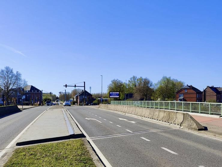 Werchter-Brug in de rijrichting van Werchter naar Haacht en Rotselaar.